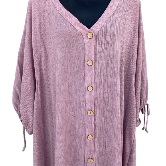 Saints & Hearts Peasant Style Button Down Dress - Picture 4 of 7